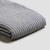 Midnight Stripe Linen Duvet Cover