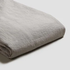 Dove Gray Linen Flat Sheet