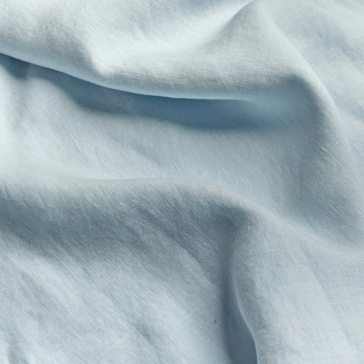 Lake Blue Linen Flat Sheet - Image 2