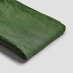 Forest Green Linen Duvet Cover