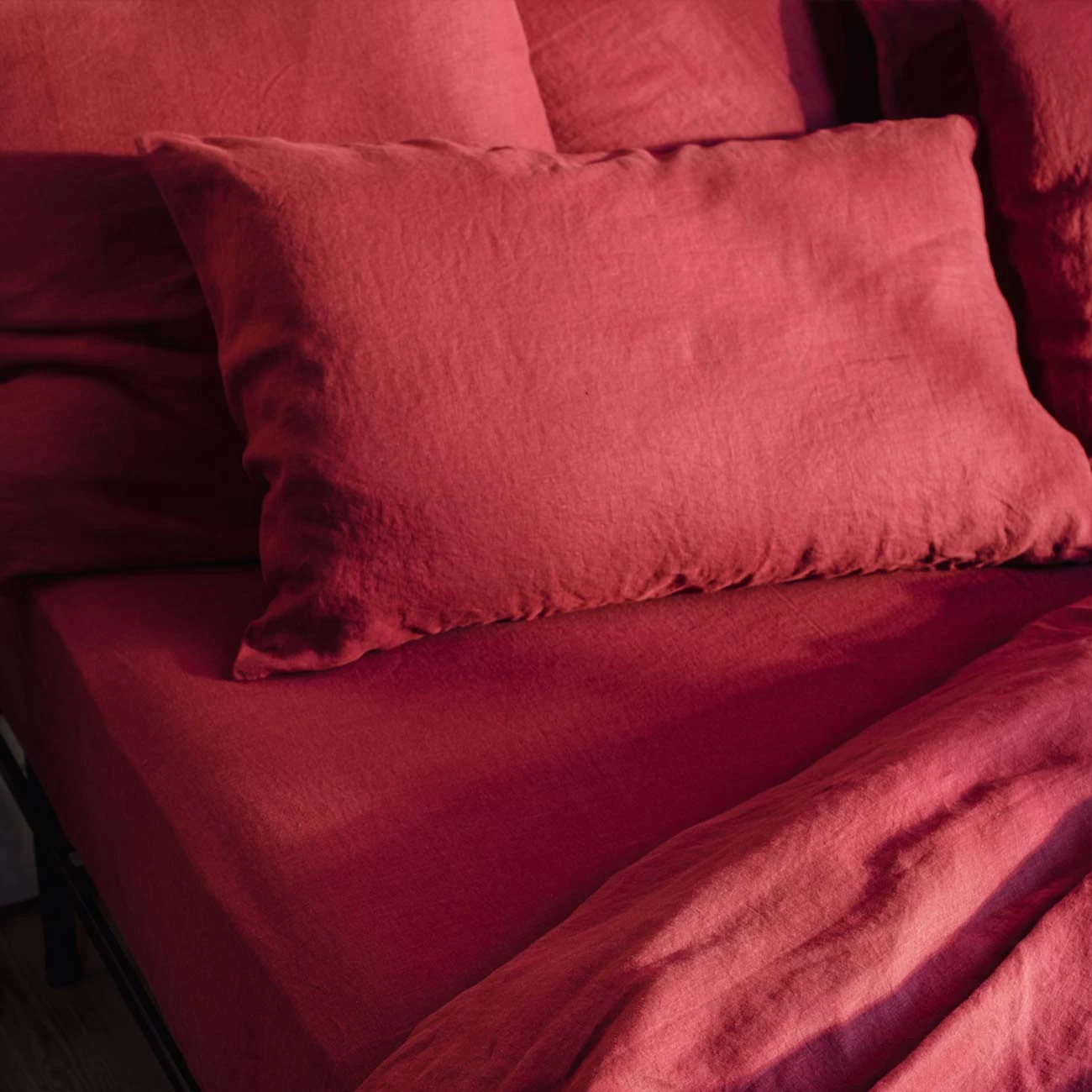 Merlot Linen Sheet Set - Image 7