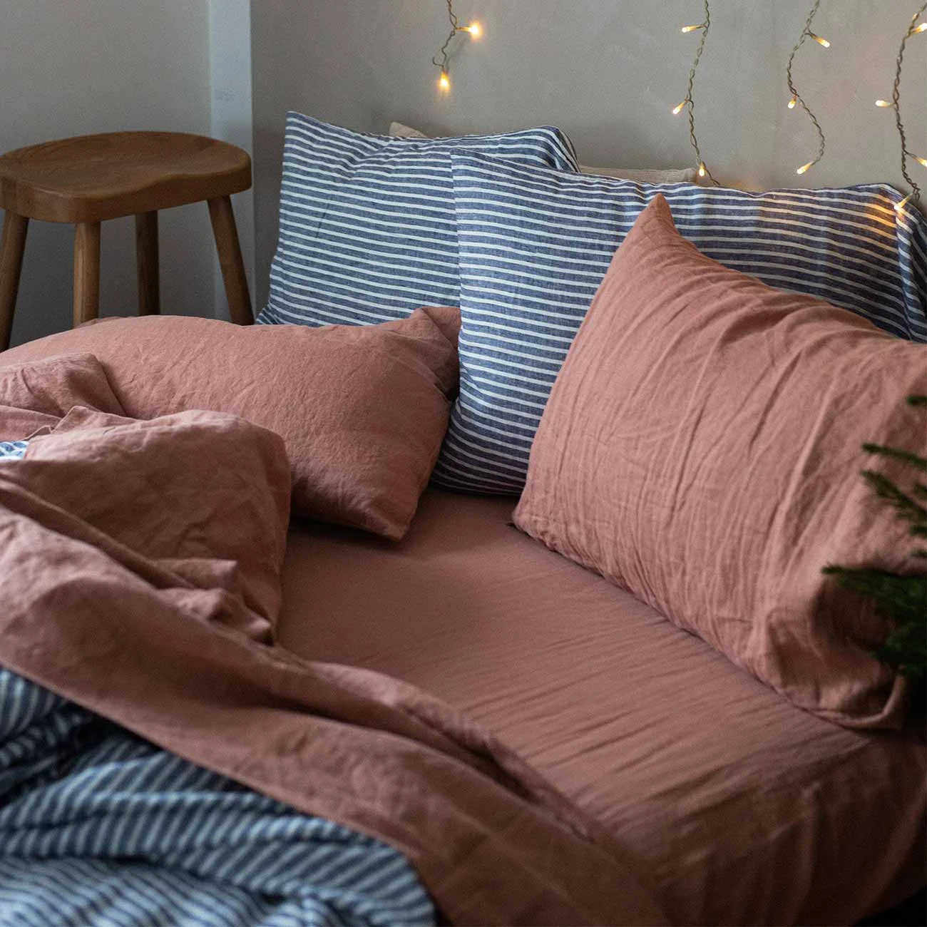Midnight Stripe Linen Pillowcases (Pair) - Image 4