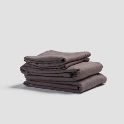 Charcoal Gray Linen Sheet Set