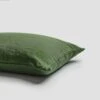 Forest Green Linen Pillowcases (Pair)