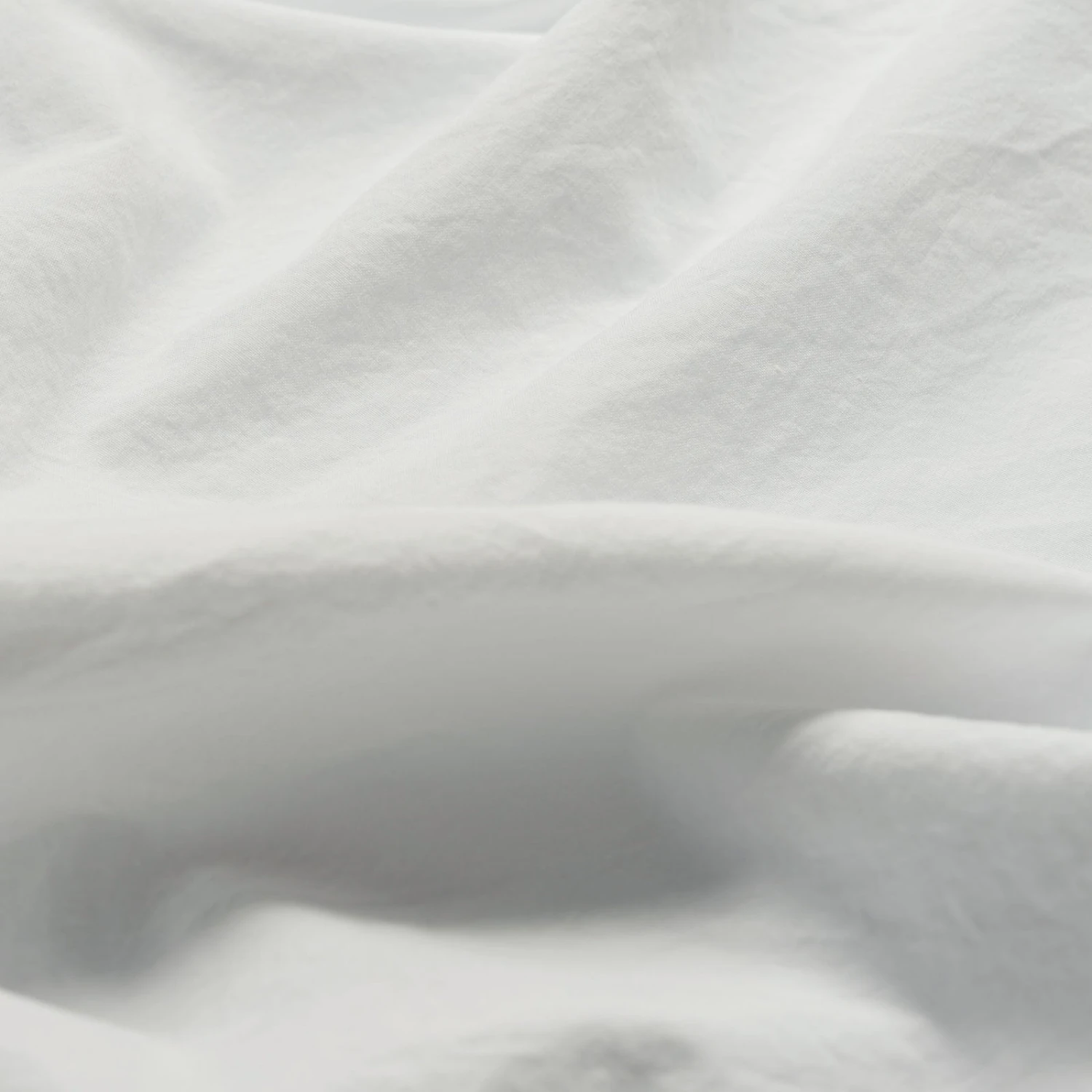 White Washed Cotton Percale Pillowcases (Pair) - Image 2