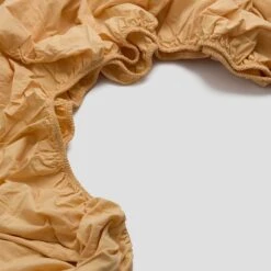 Sun Baked Washed Cotton Percale Fitted Sheet