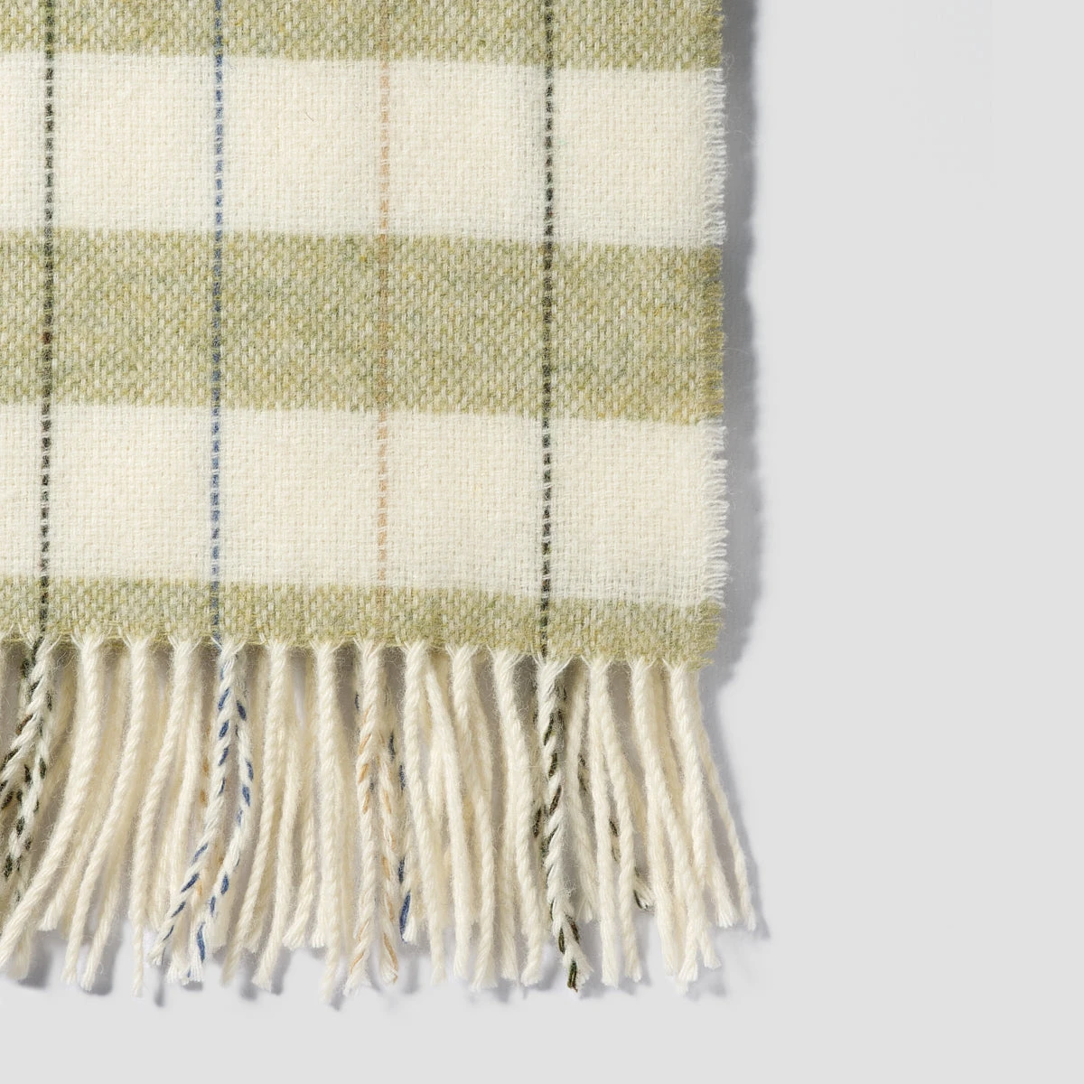 Apple Checked Stripe Wool Blanket - Image 3