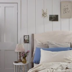 Parchment Washed Cotton Percale Pillowcase (Pair)