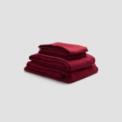 Merlot Linen Sheet Set
