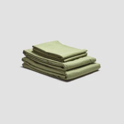 Pear Washed Cotton Percale Sheet Set
