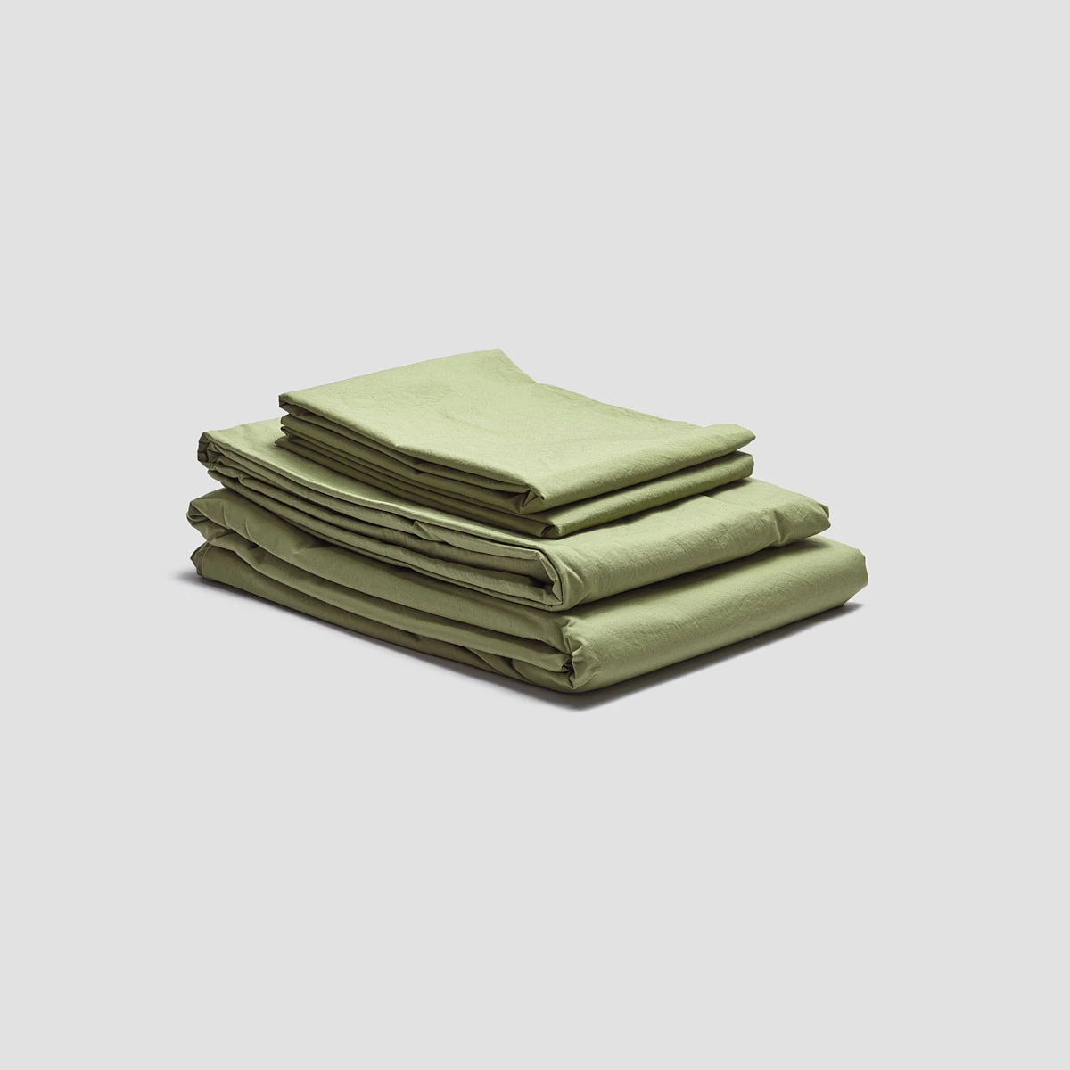 Pear Washed Cotton Percale Sheet Set
