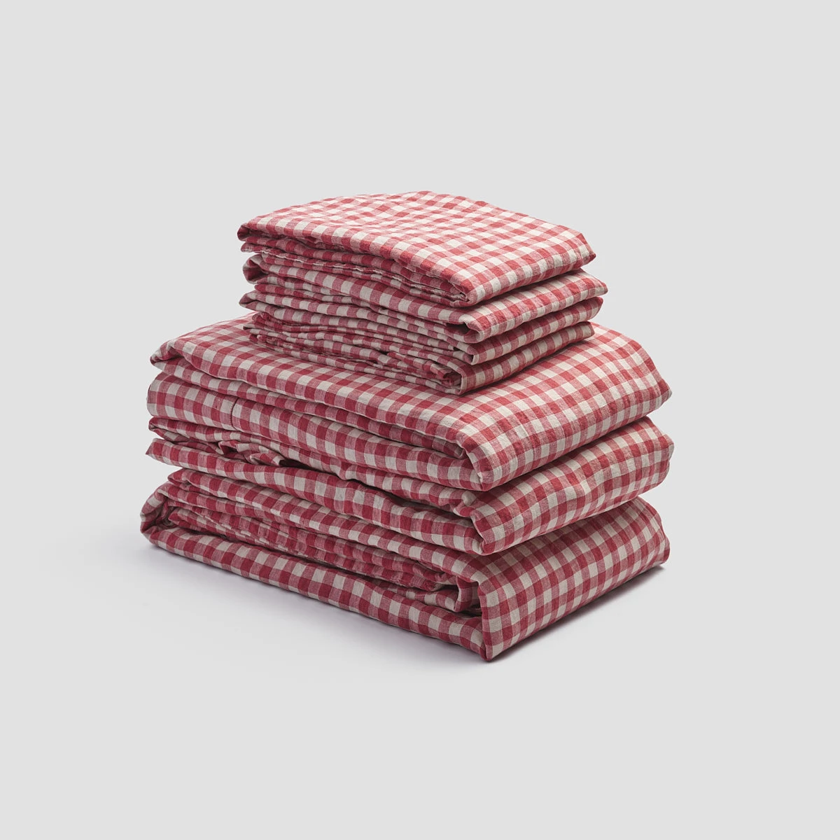 Mineral Red Gingham Linen Bundle - Image 3
