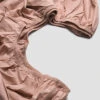 French Rose Washed Cotton Percale Fitted Sheet
