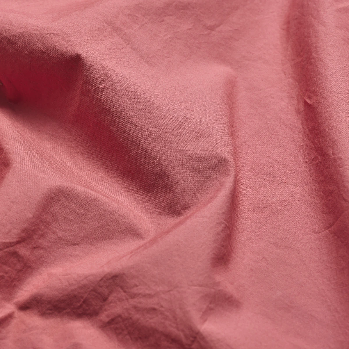 Red Dune Washed Cotton Percale Flat Sheet - Image 2