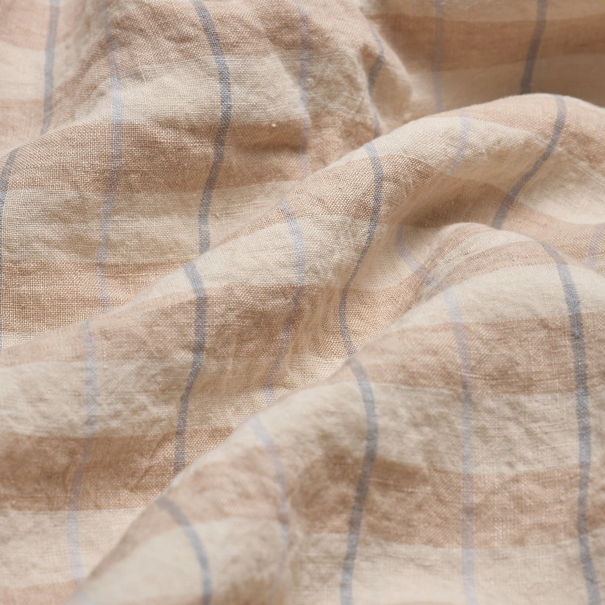 Cae Au Lait Check Stripe Linen Pillowcases (Pair) - Image 3