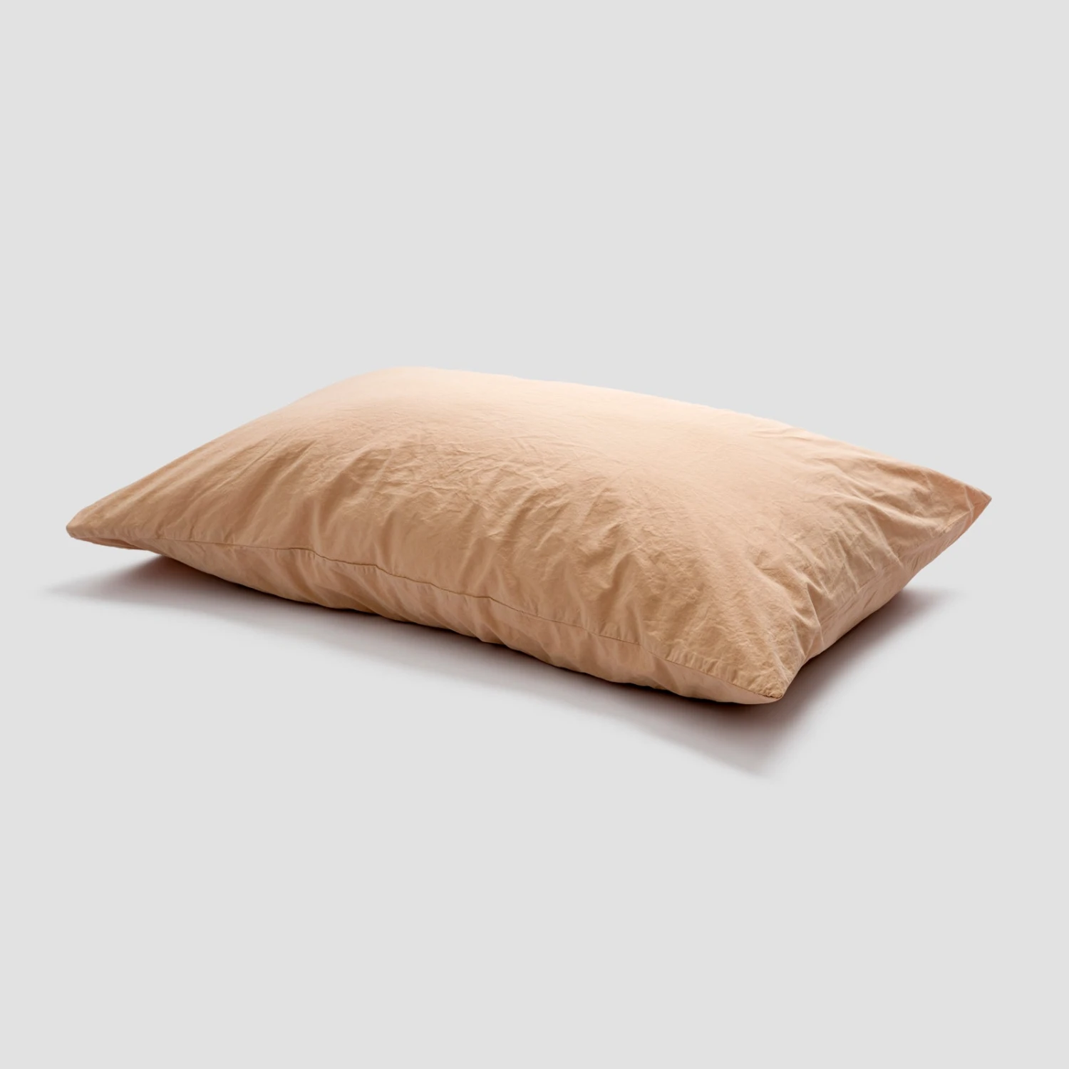 Cafe Au Lait Washed Cotton Percale Pillowcases (Pair) - Image 3