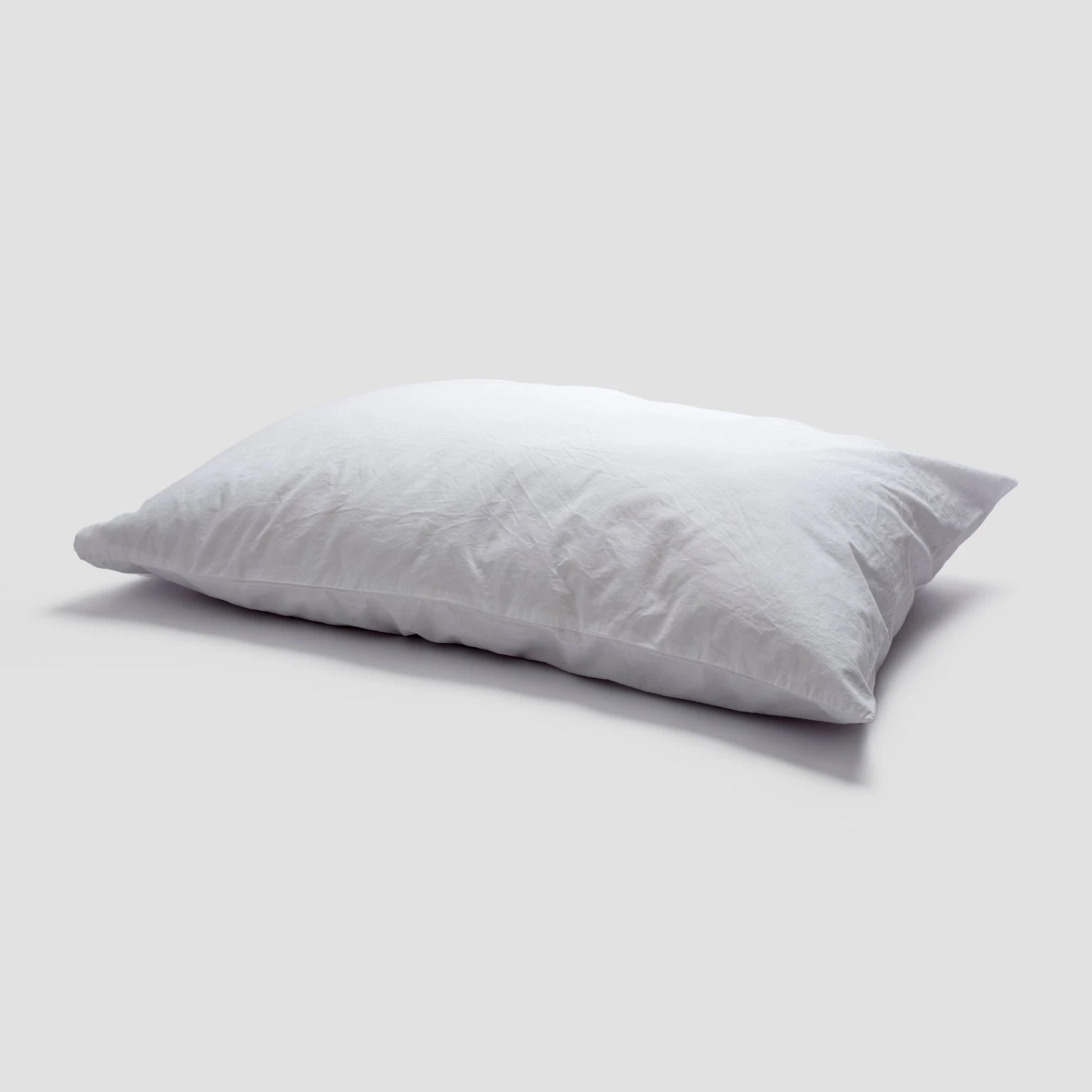 White Washed Cotton Percale Pillowcases (Pair) - Image 3