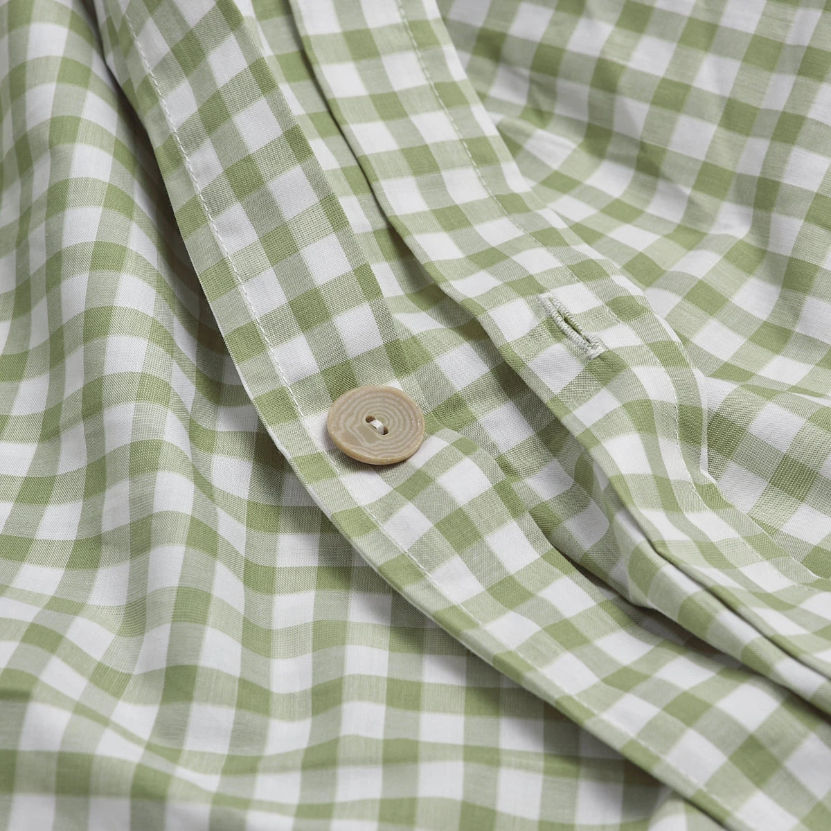 Pear Small Gingham Cotton Duvet Cover - Image 3