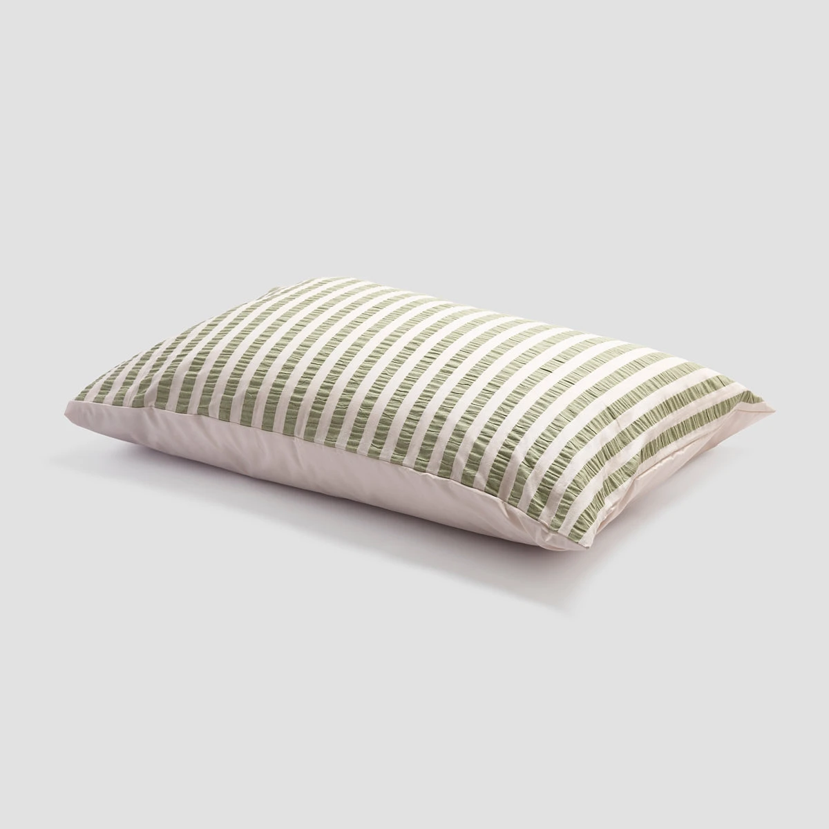 Pear Seersucker Stripe Cotton Pillowcases (Pair) - Image 3