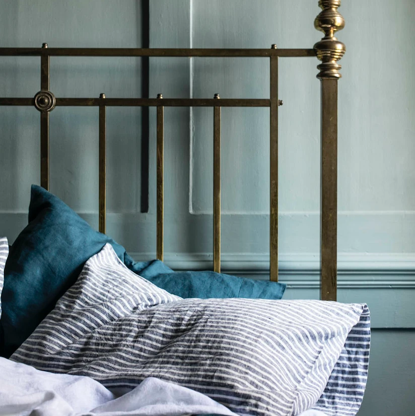 Midnight Stripe Linen Pillowcases (Pair) - Image 3